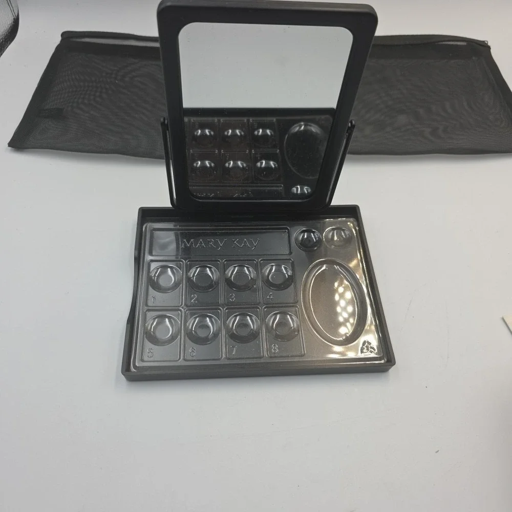 Mary Kay Consultant Travel Folding Mirror with Stand & Accessories